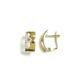 18 kt gold earrings PE03665