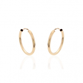 Hoops gold earrings 6-319-16A