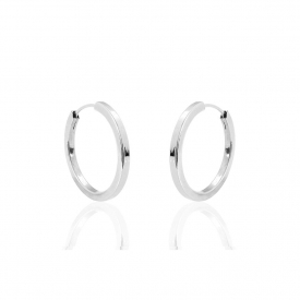 White Gold Hoops 6-8-7-14-1A
