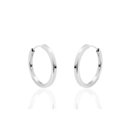 White Gold Hoops 6-8-7-14-1A