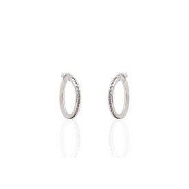 White Gold Hoops 167-238-16-1A