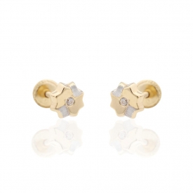 Baby earrings in gold 18kt 41-57-2A
