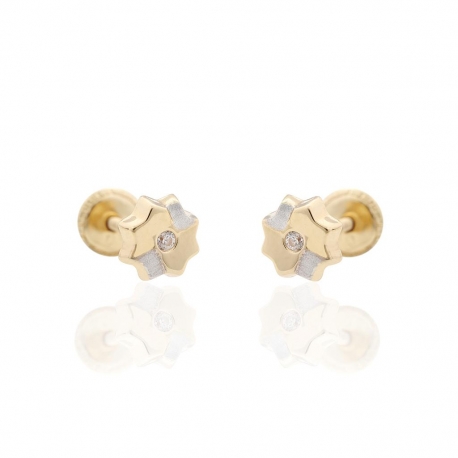 Baby earrings in gold 18kt 41-57-2A