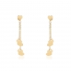 Long earrings gold 18 kt 167-533A