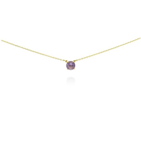 gold and amethyst necklace