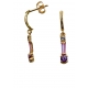 Long earrings gold 18 kt C-1218-1