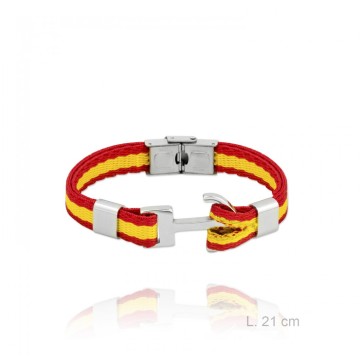 Steel bracelet Albero Spanish flag p-3994
