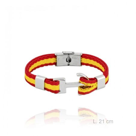 Steel bracelet Albero Spanish flag p-3994